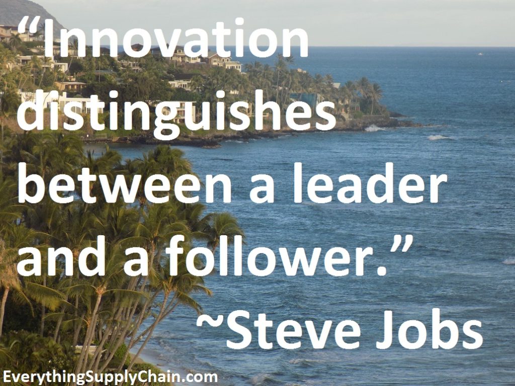 Supply chain Steve Jobs quote Innovation