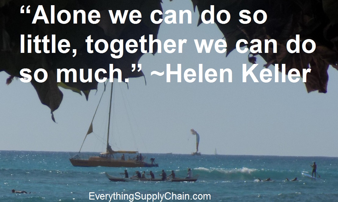 Teamwork quote Helen Keller