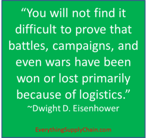 Importance of logistics quote