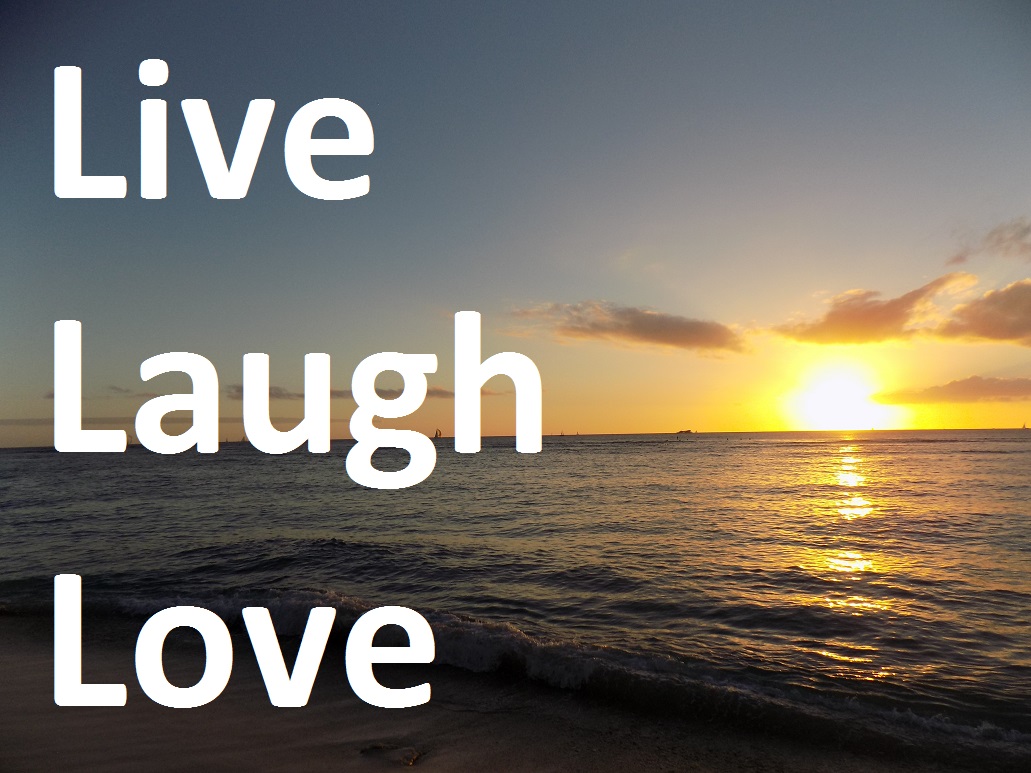 Live Love Laugh Quote Ocean