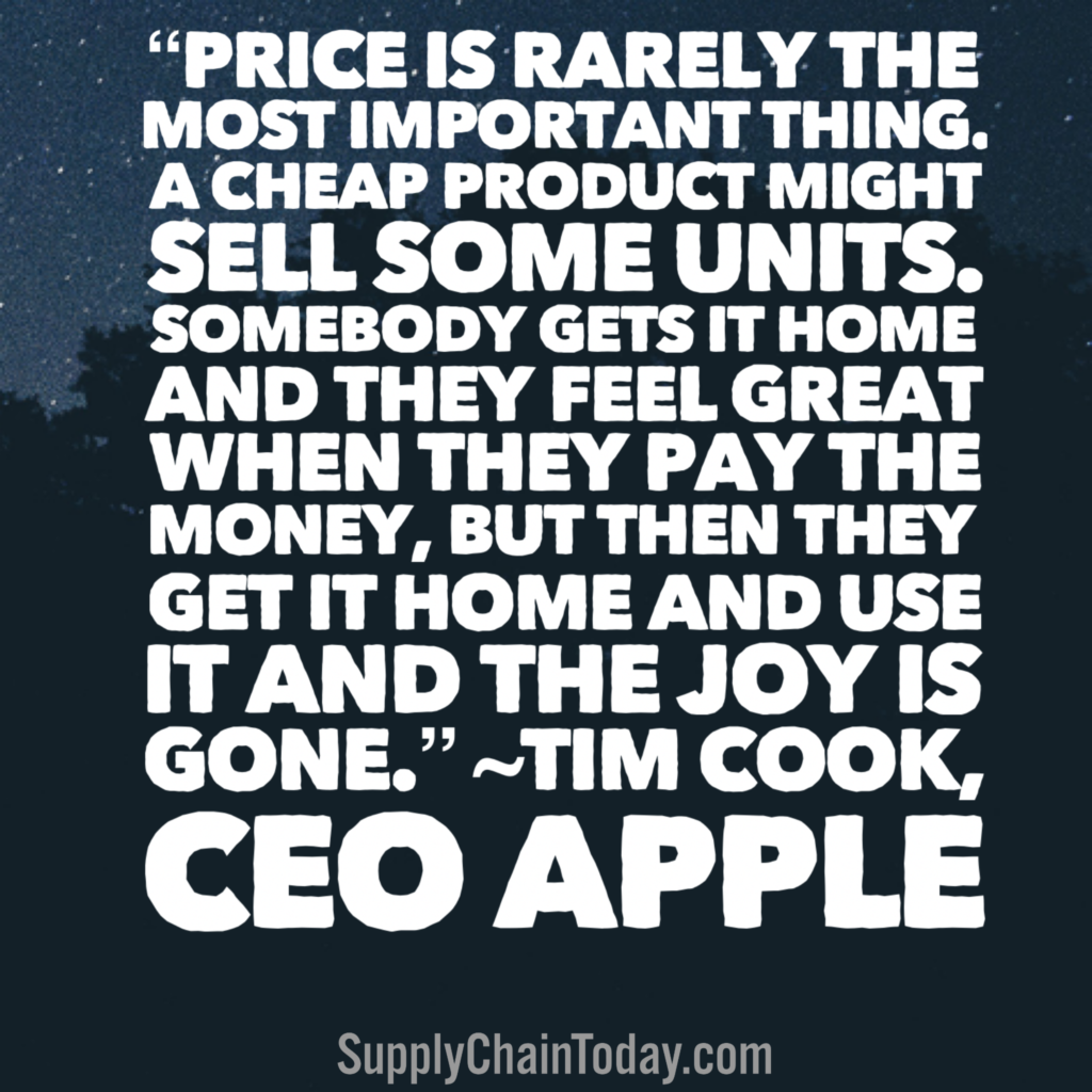 Tim Cook CEO Apple Supply Chain