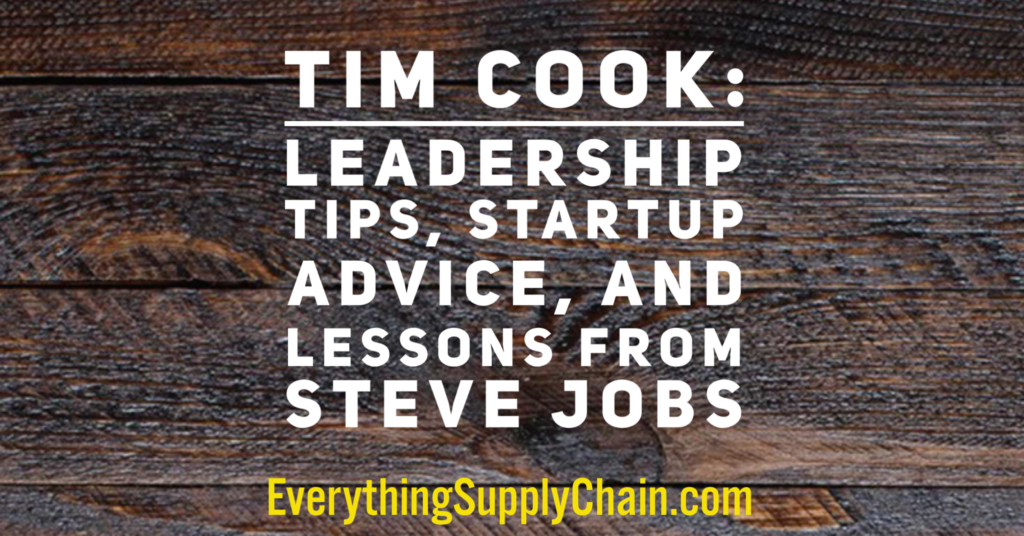 Tim Cook Supply Chain