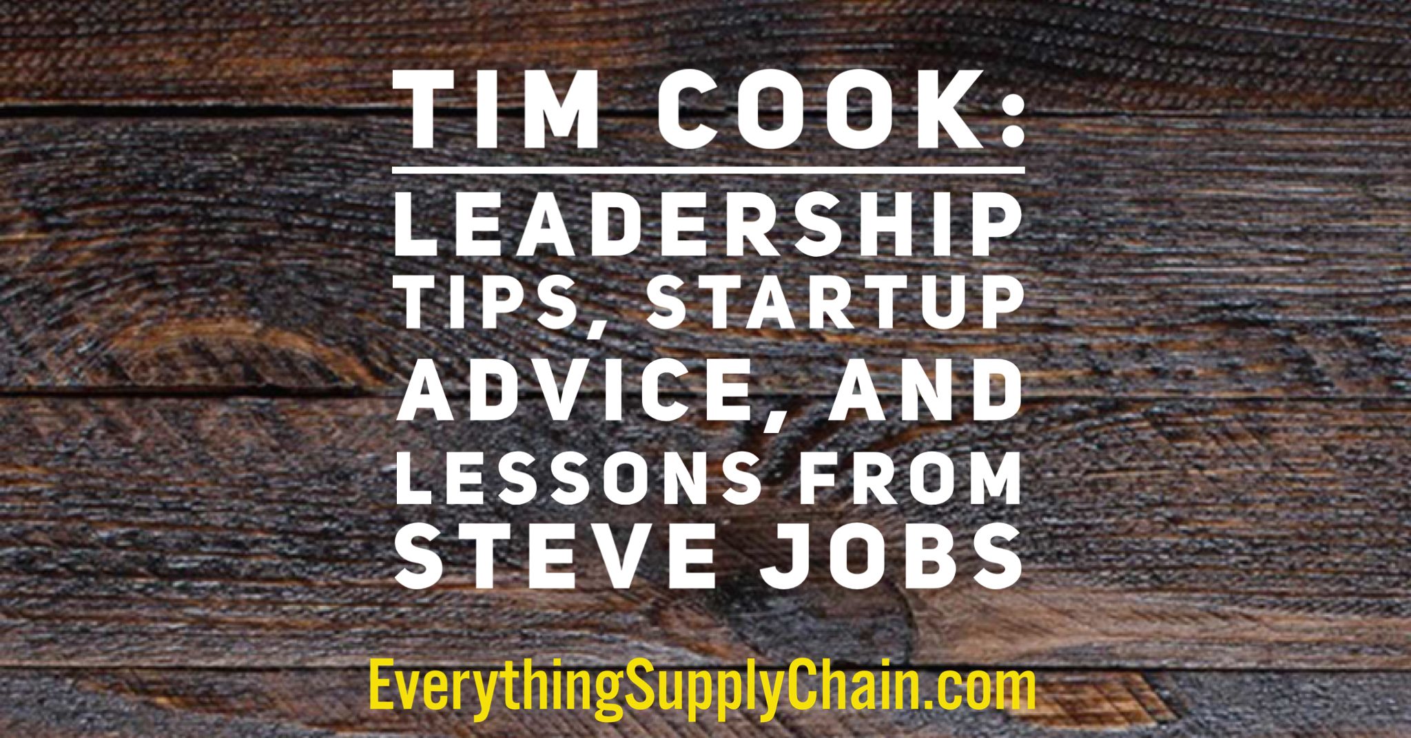 Apple CEO Cook: Leadership Tips, Startup Advice &