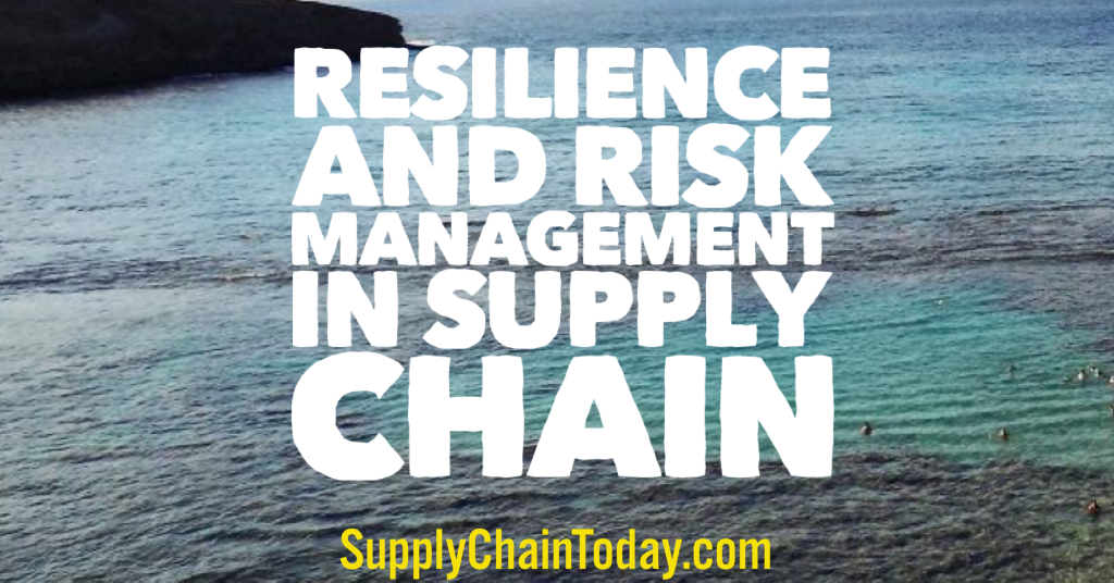 Resilience risk Management Supply Chain