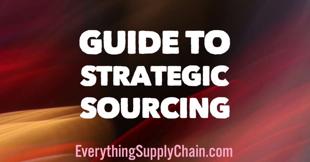 Guide to Strategic Sourcing.
